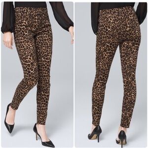 White House Black Market Slim Ankle Leopard Print Pants Animal Print Mobwife